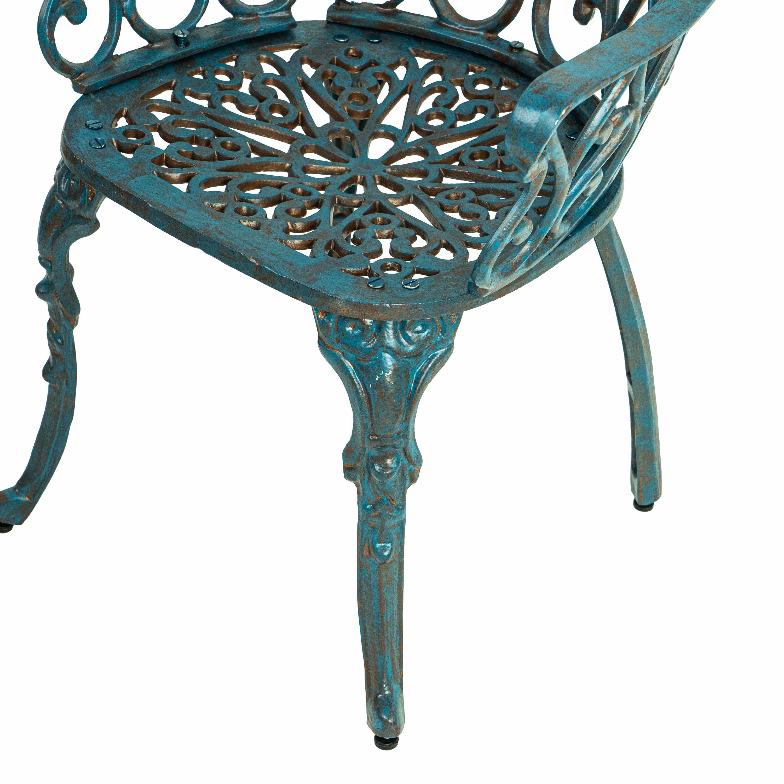 Outdoor Garden Aluminium Chair With Armest