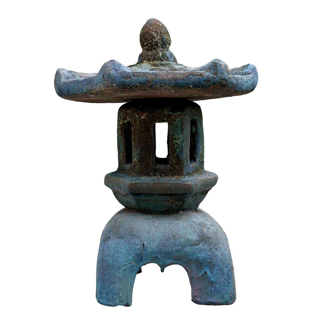 Ceramic Garden lamp pagoda Blue