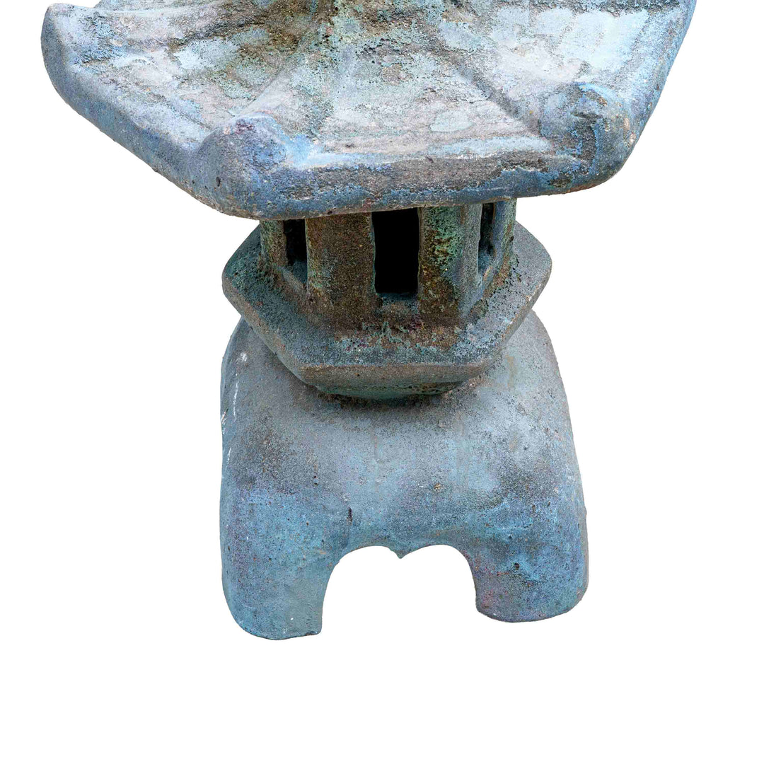 Ceramic Garden lamp pagoda Blue