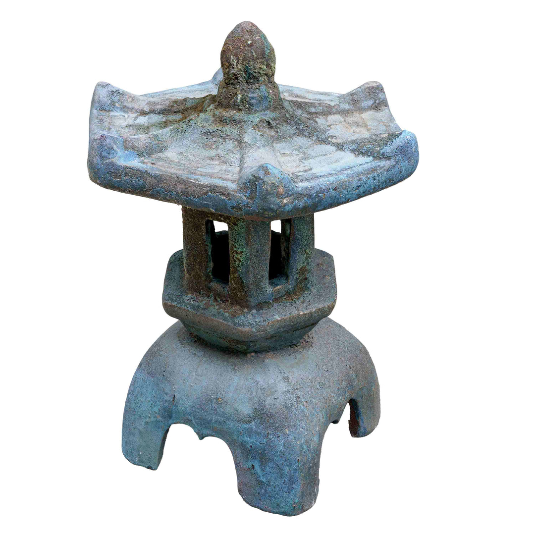 Ceramic Garden lamp pagoda Blue