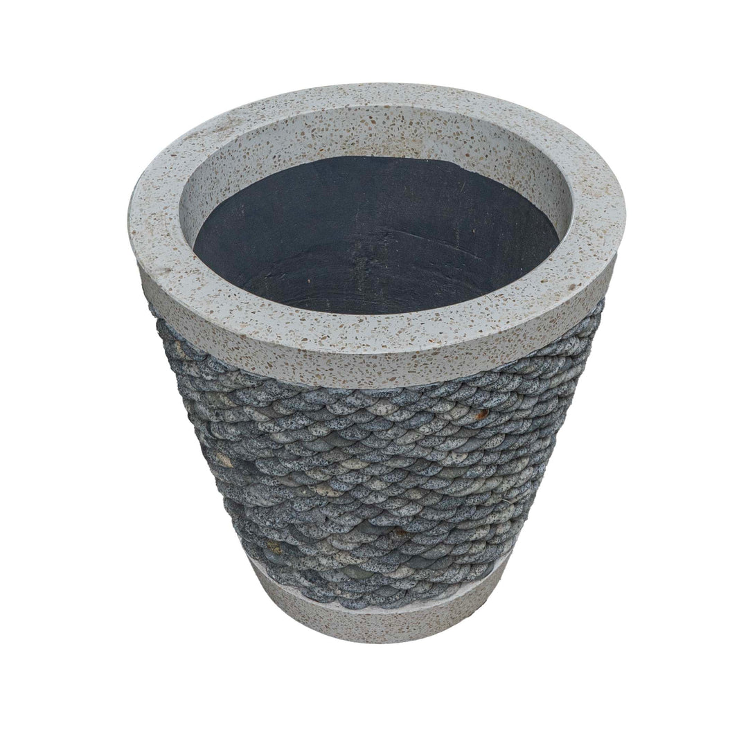 Cement Pabble Pot