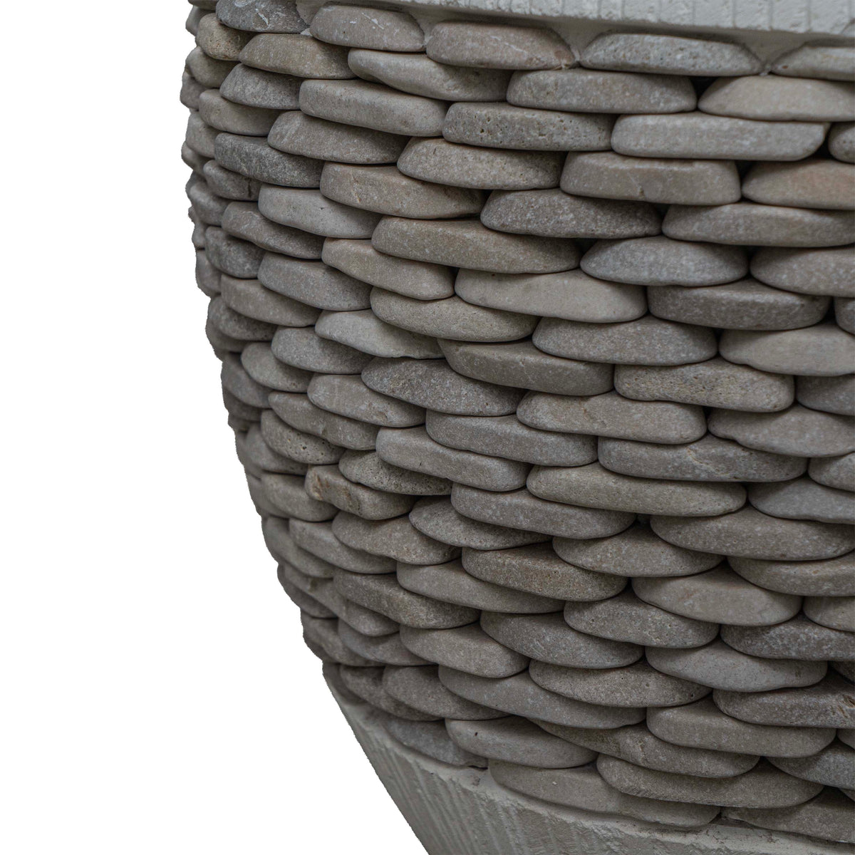 Pot With Combine Plat Stone