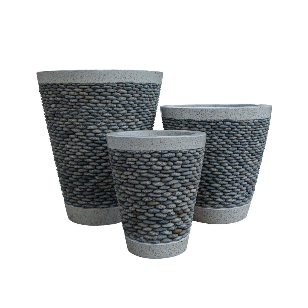 Cement Pabble Pot