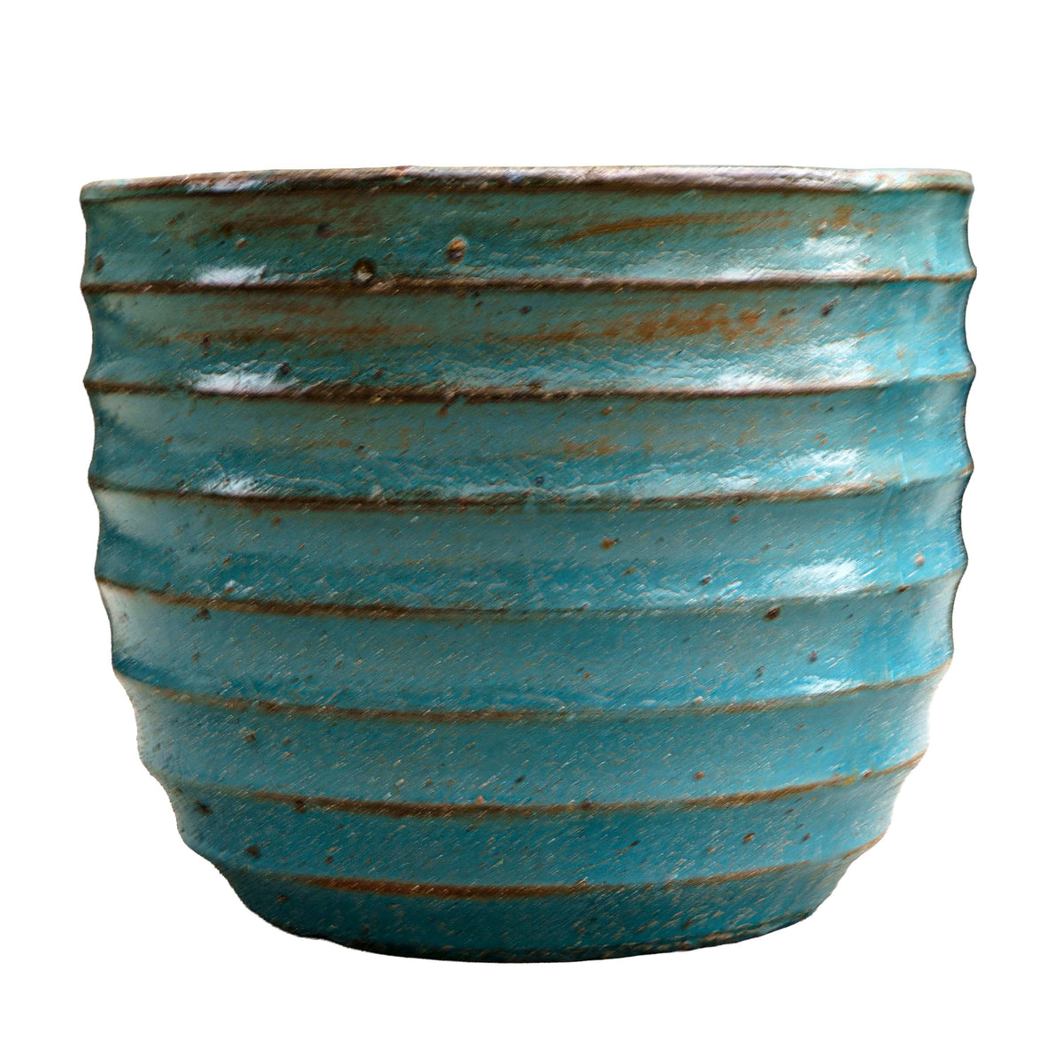 Indigo Drift Ceramic Pot
