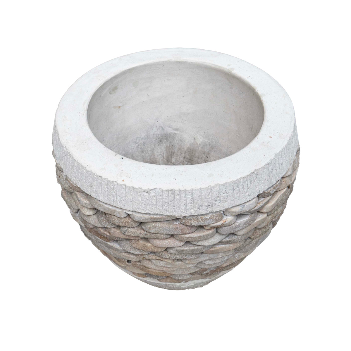 Pot With Combine Plat Stone