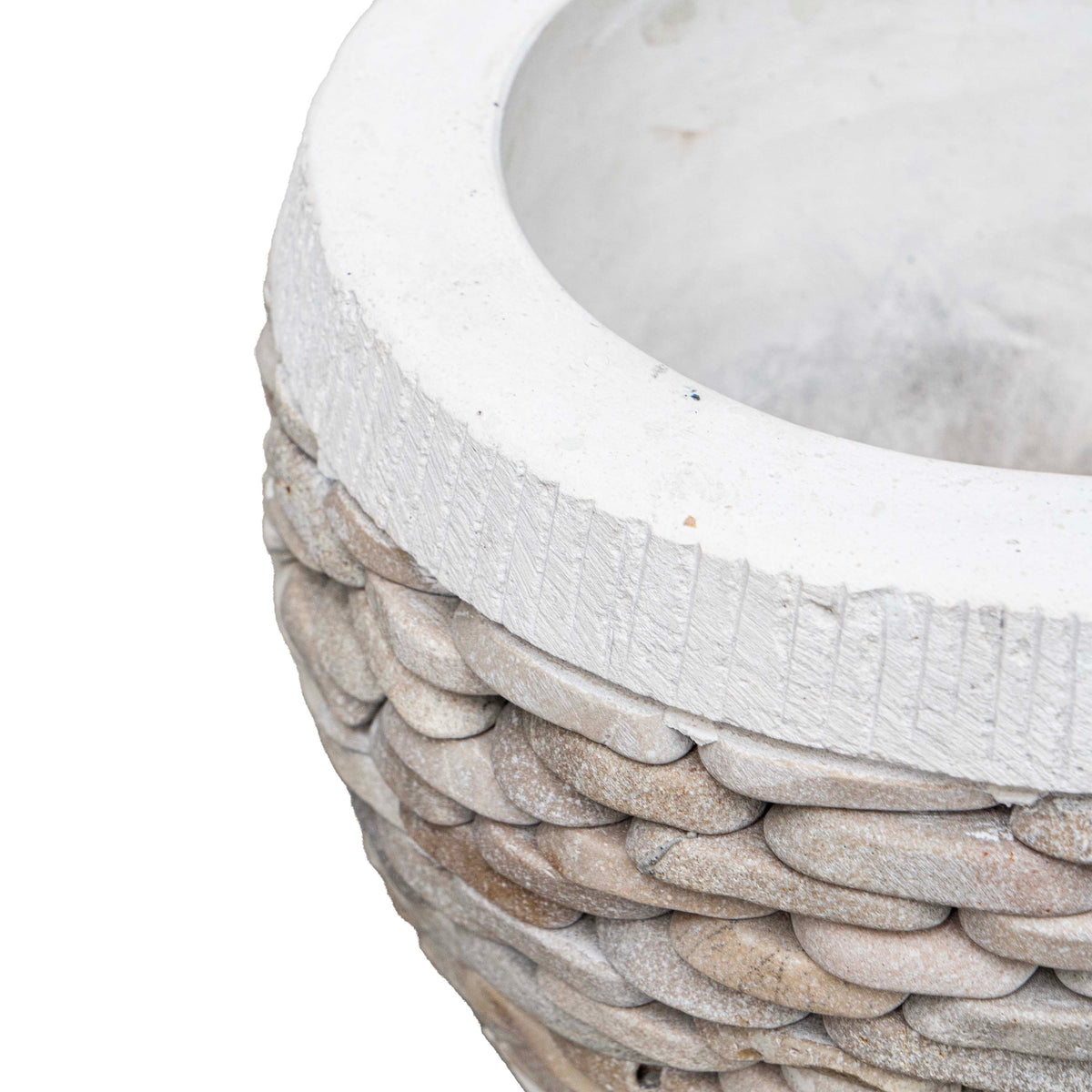 Pot With Combine Plat Stone