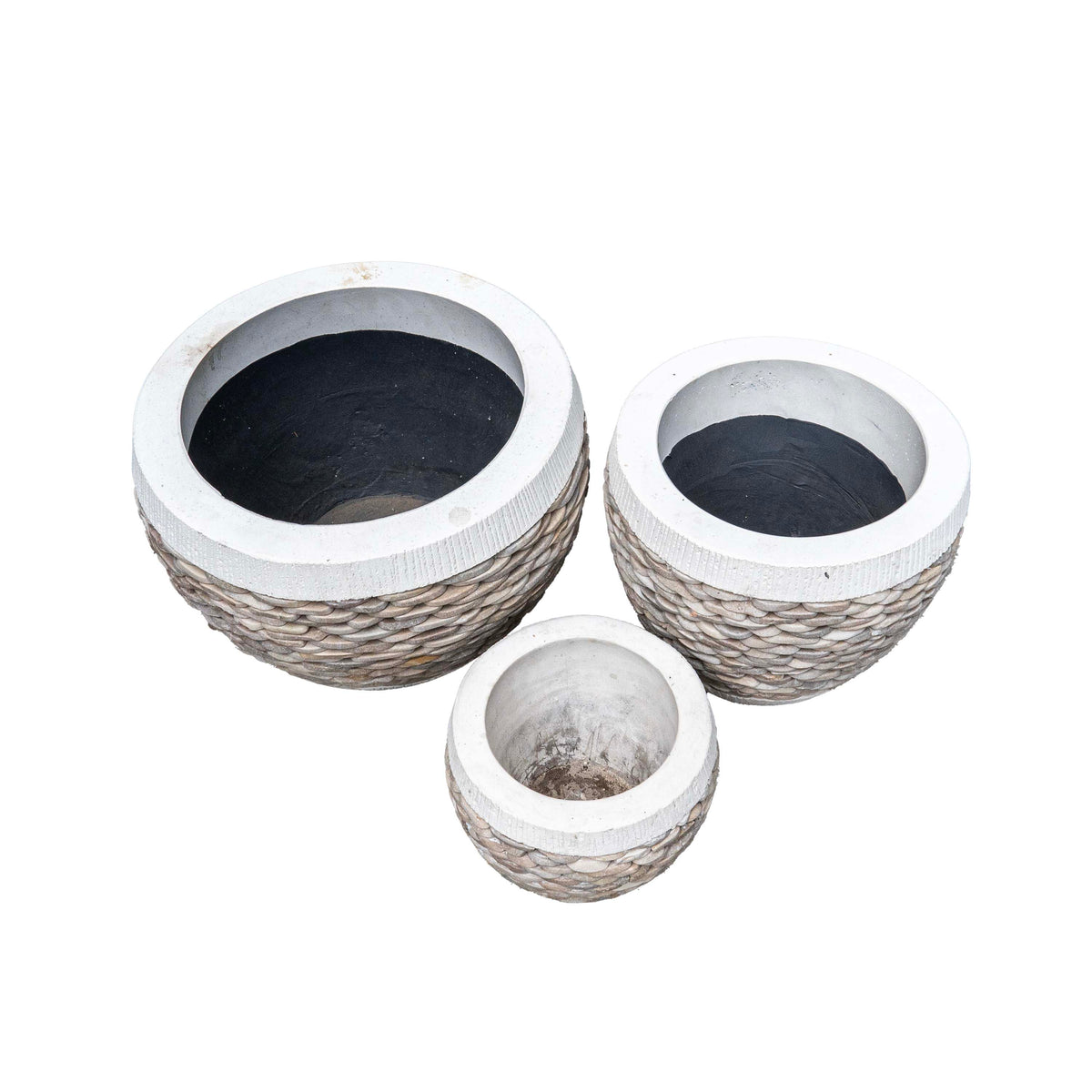 Pot With Combine Plat Stone