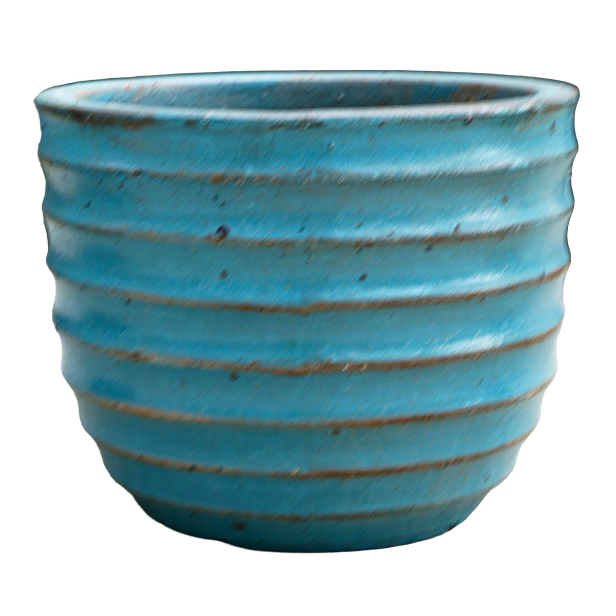 Indigo Drift Ceramic Pot