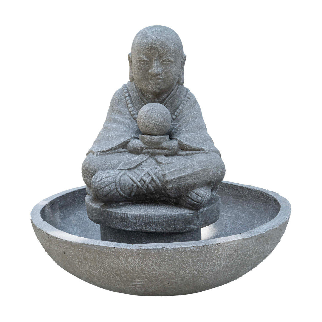 Monk With Stand And Bowl Fountain