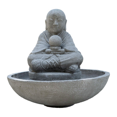 Monk With Stand And Bowl Fountain