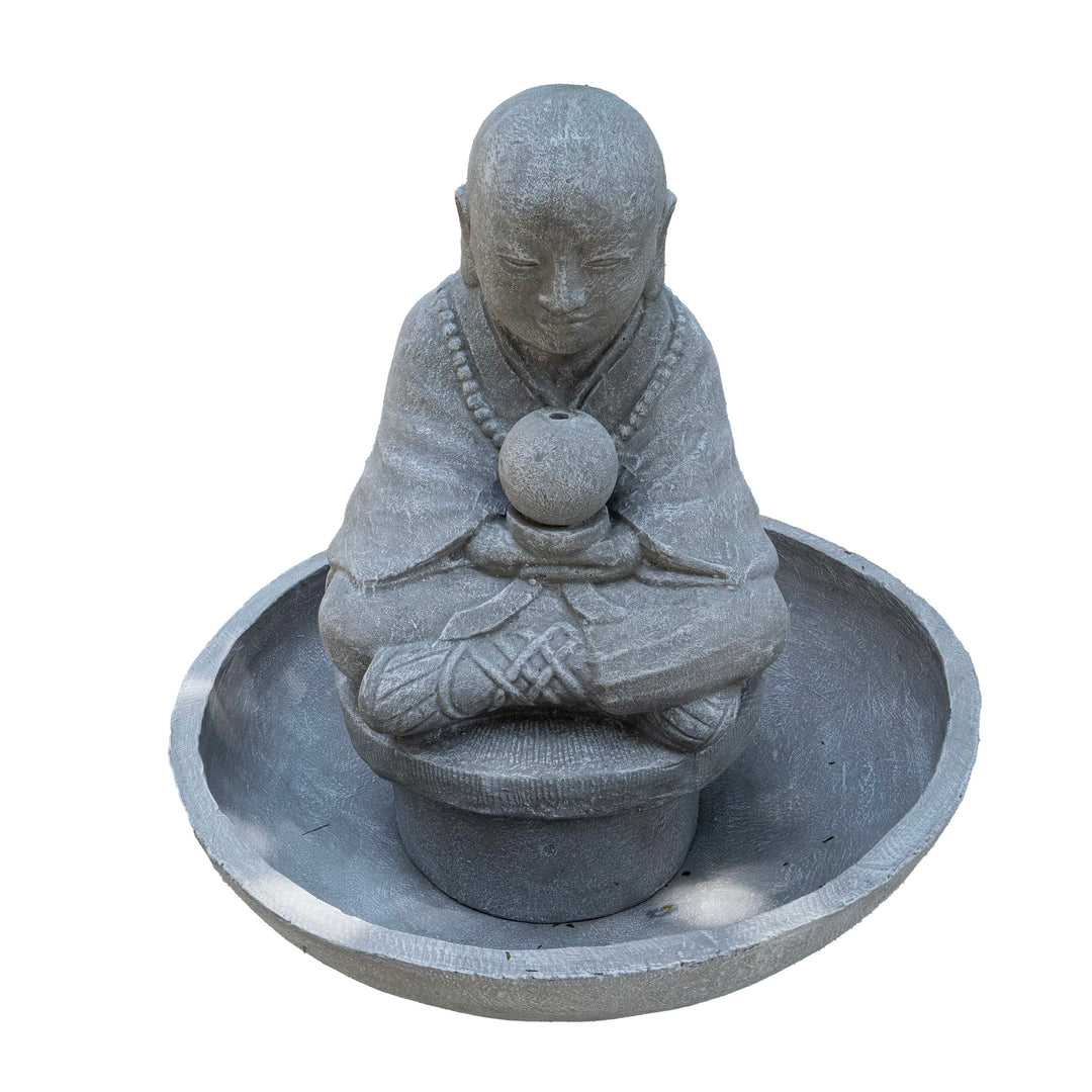 Monk With Stand And Bowl Fountain