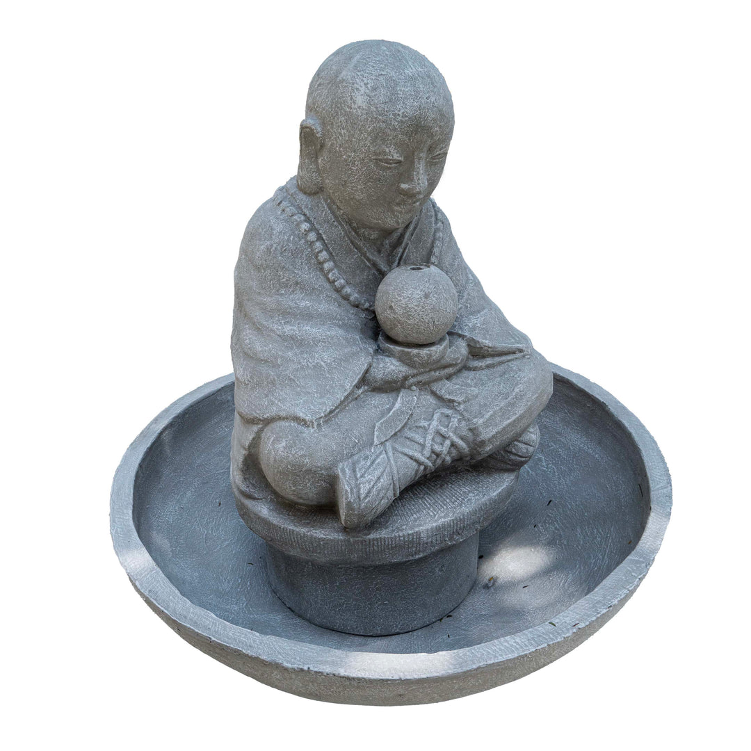 Monk With Stand And Bowl Fountain