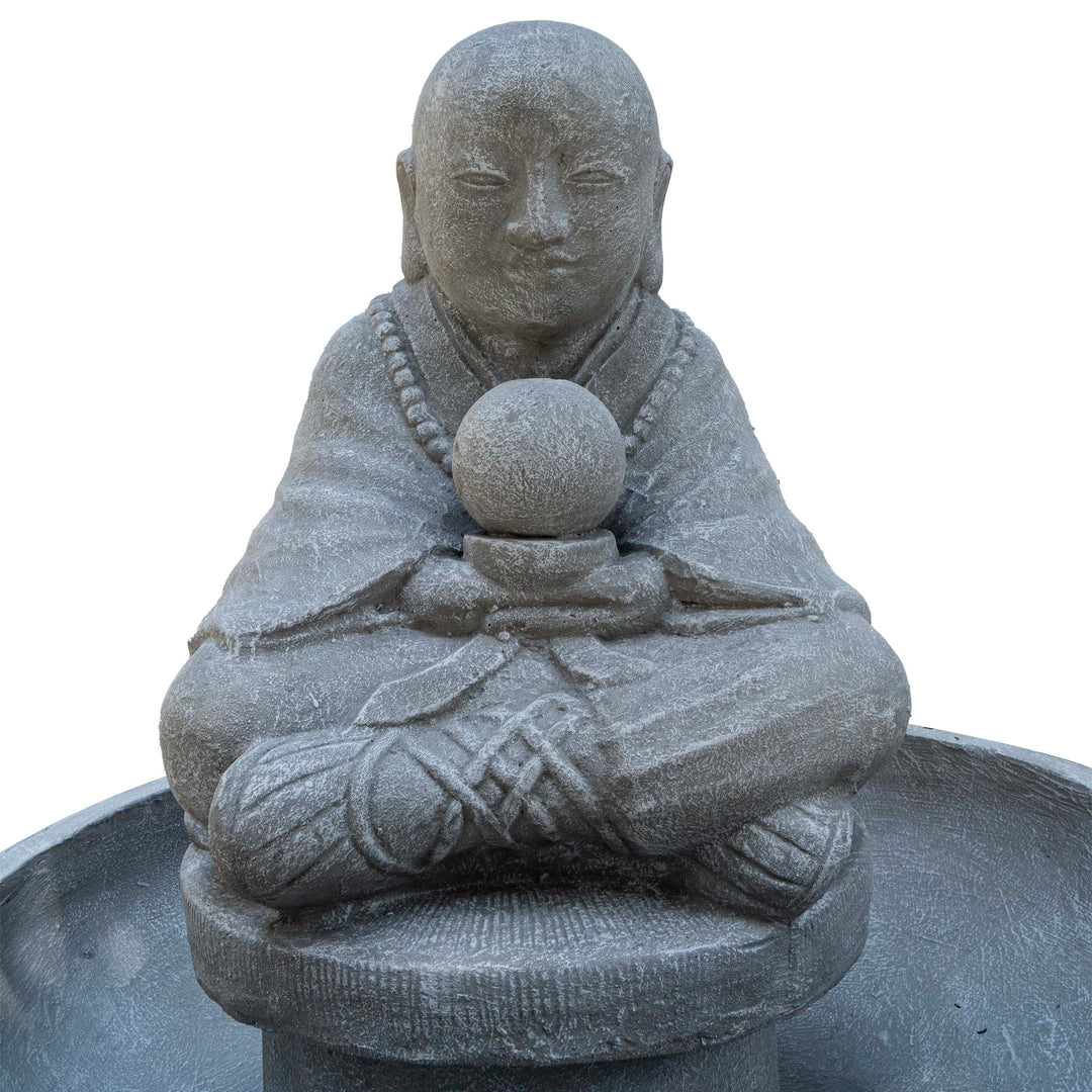 Monk With Stand And Bowl Fountain