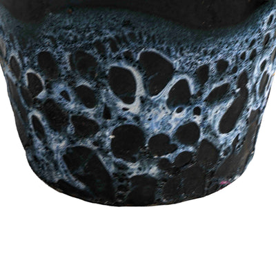 Black bubbled Ceramic Pot
