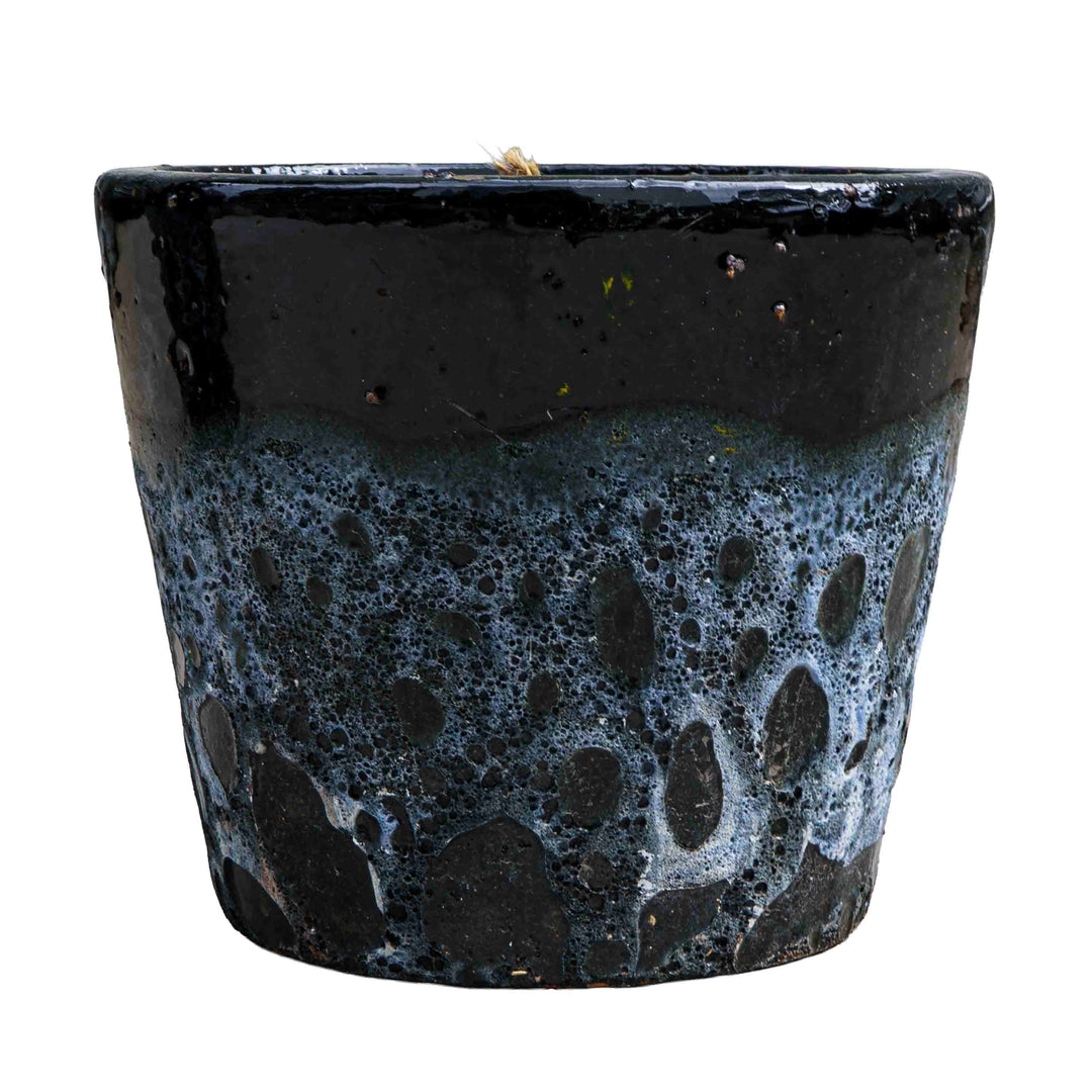 Black bubbled Ceramic Pot