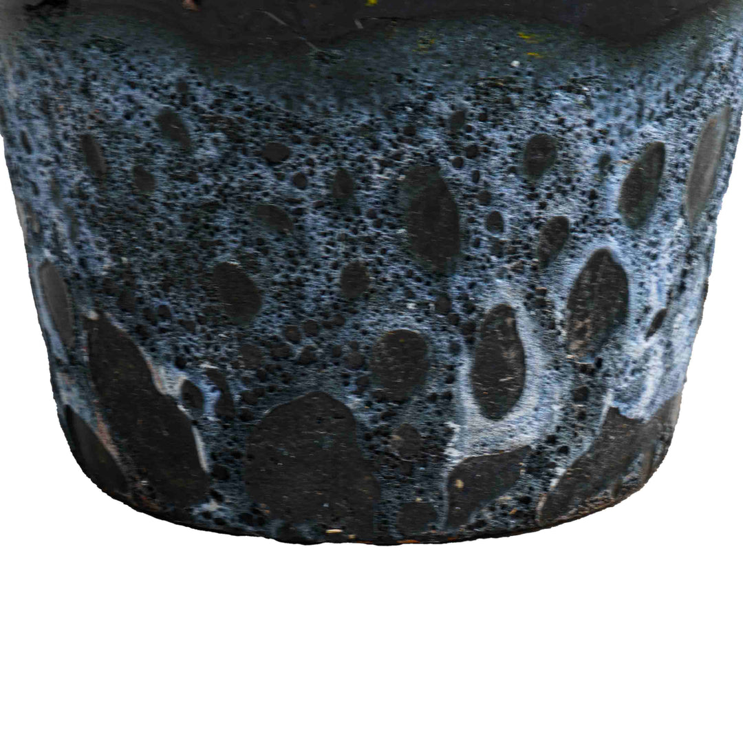 Black bubbled Ceramic Pot