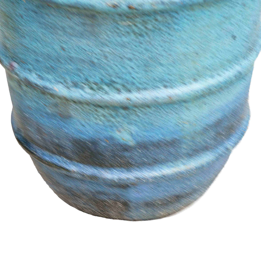 Rustic Blue Ceramic Pot