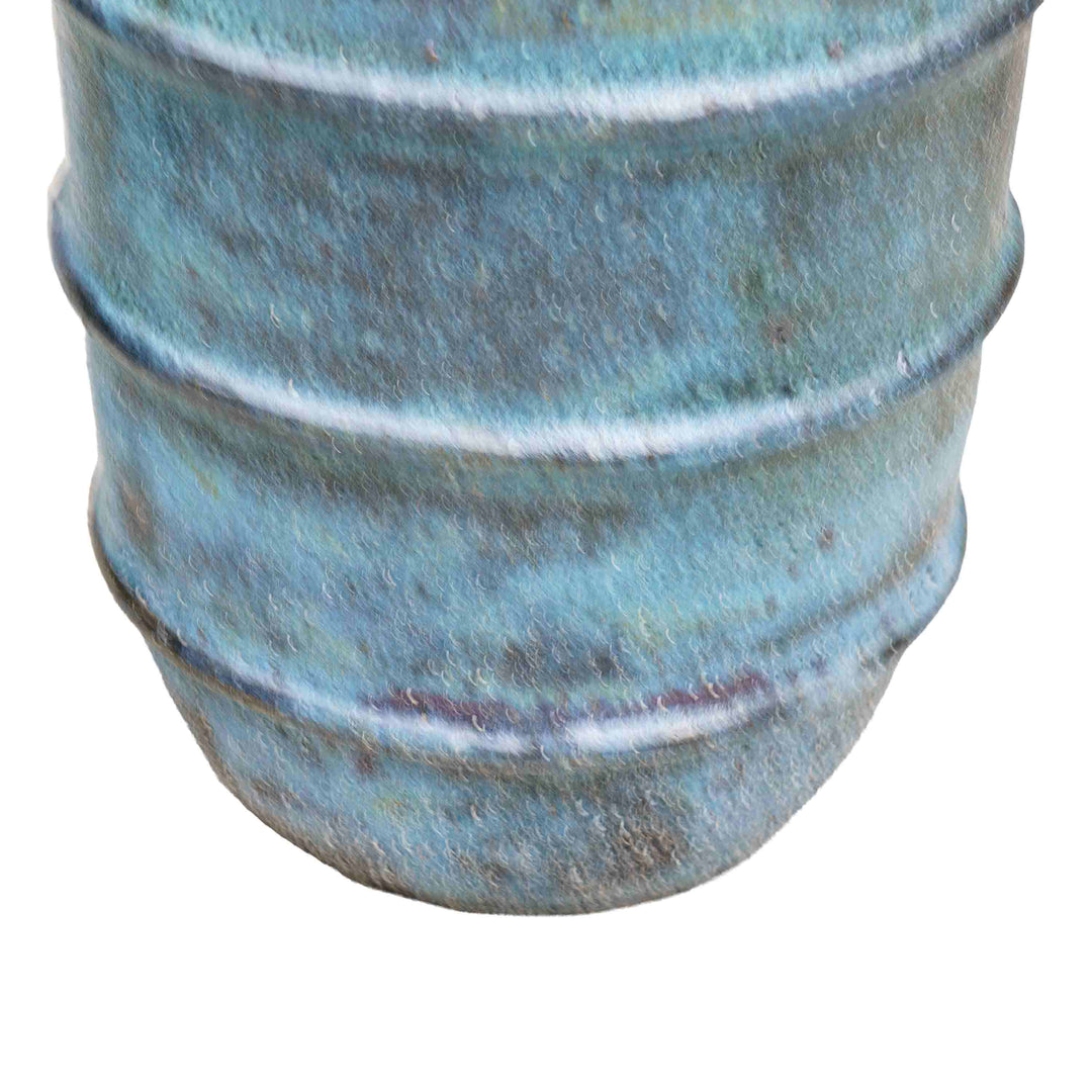 Rustic Blue Ceramic Pot