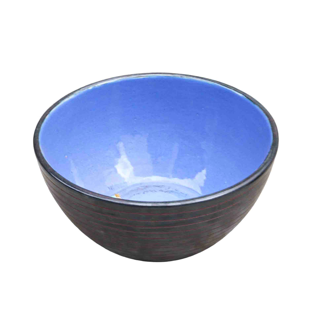 Lattice Blue Ceramic Pot