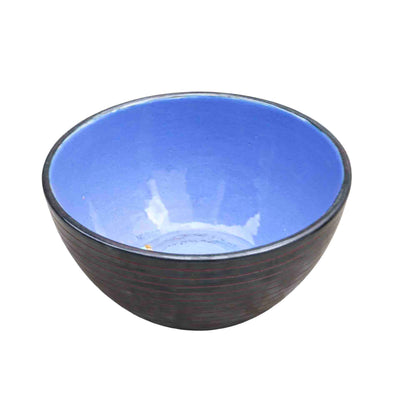 Lattice Blue Ceramic Pot