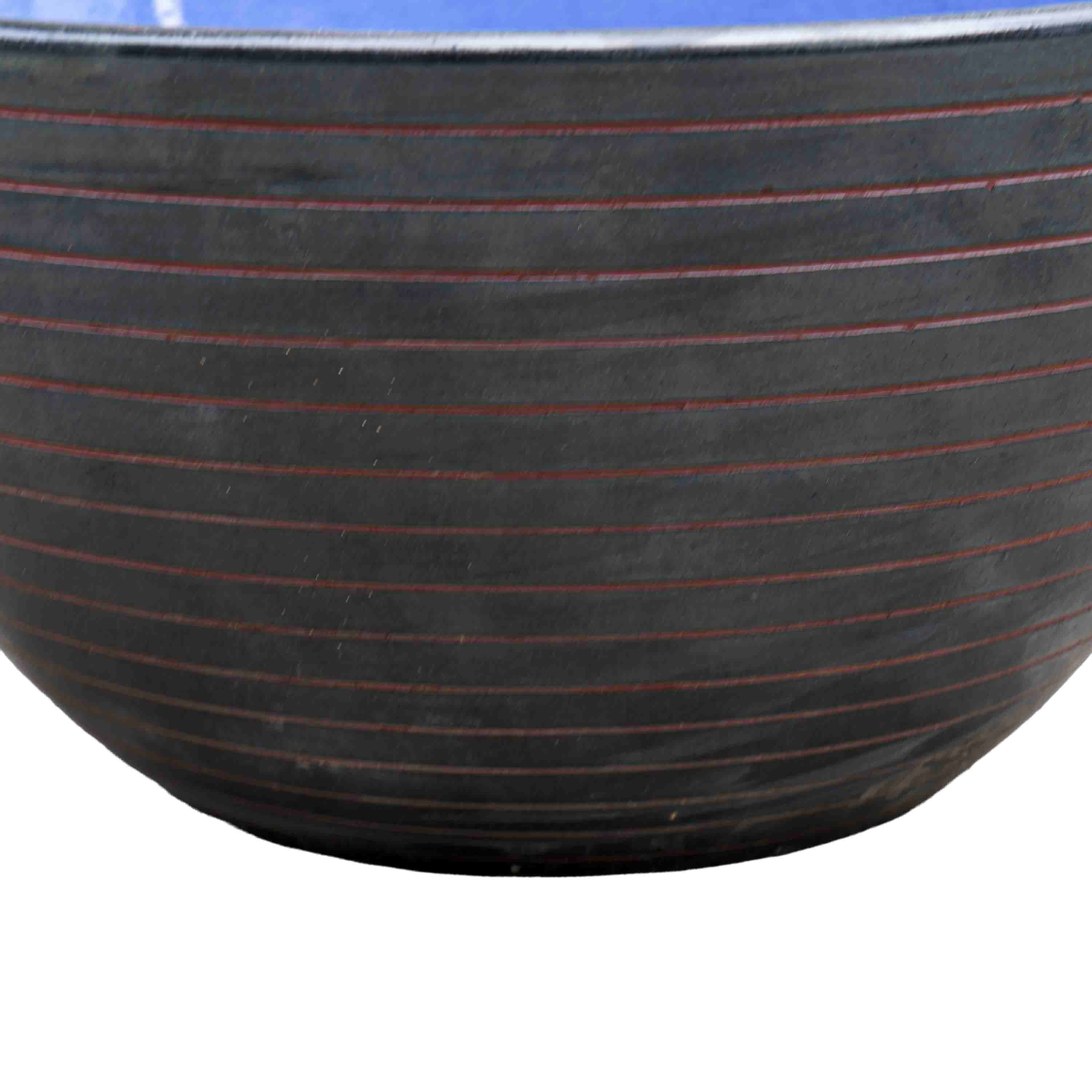 Lattice Blue Ceramic Pot