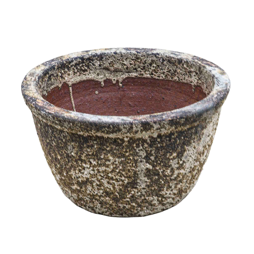 Antique Grey Ceramic Pot