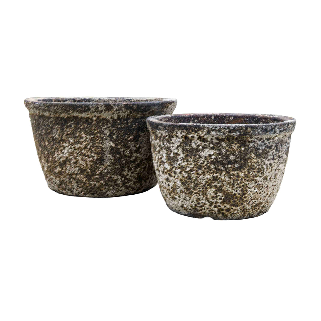 Antique Grey Ceramic Pot