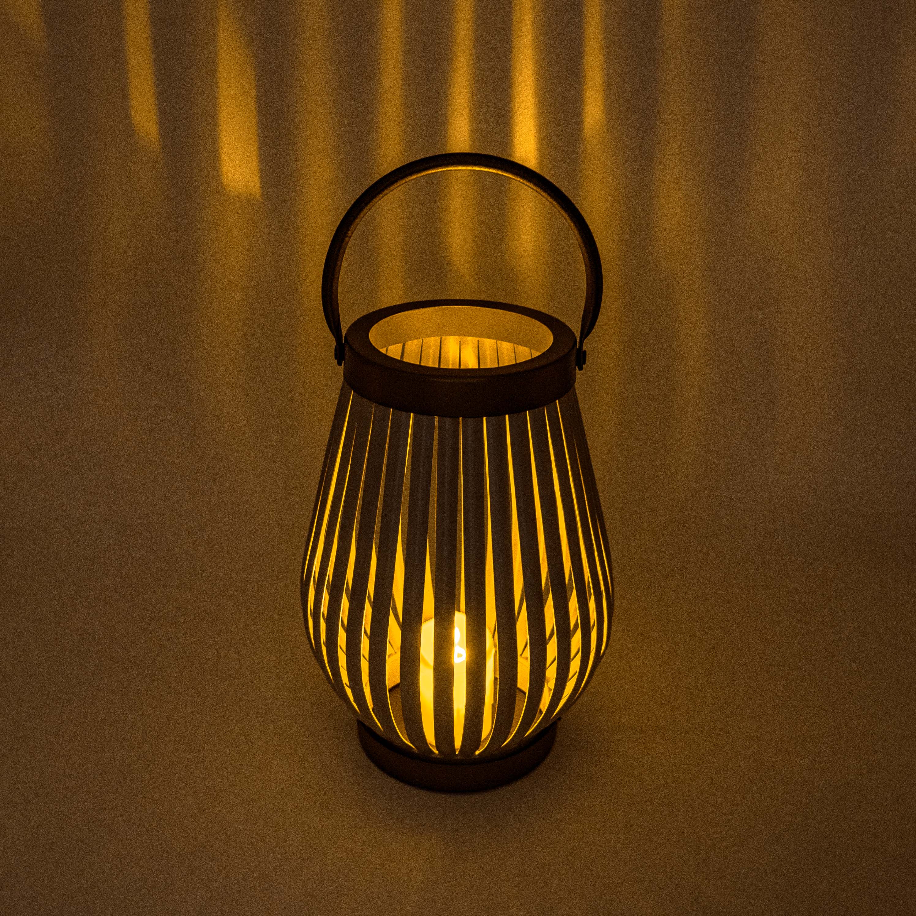LUMINARA TABLE TOP LANTERN WITH HANDLE