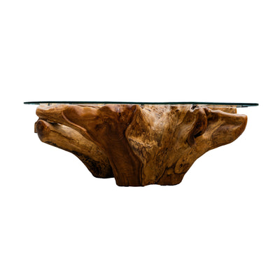 Ahvi Coffee Table With Glass Top - 4 Feet