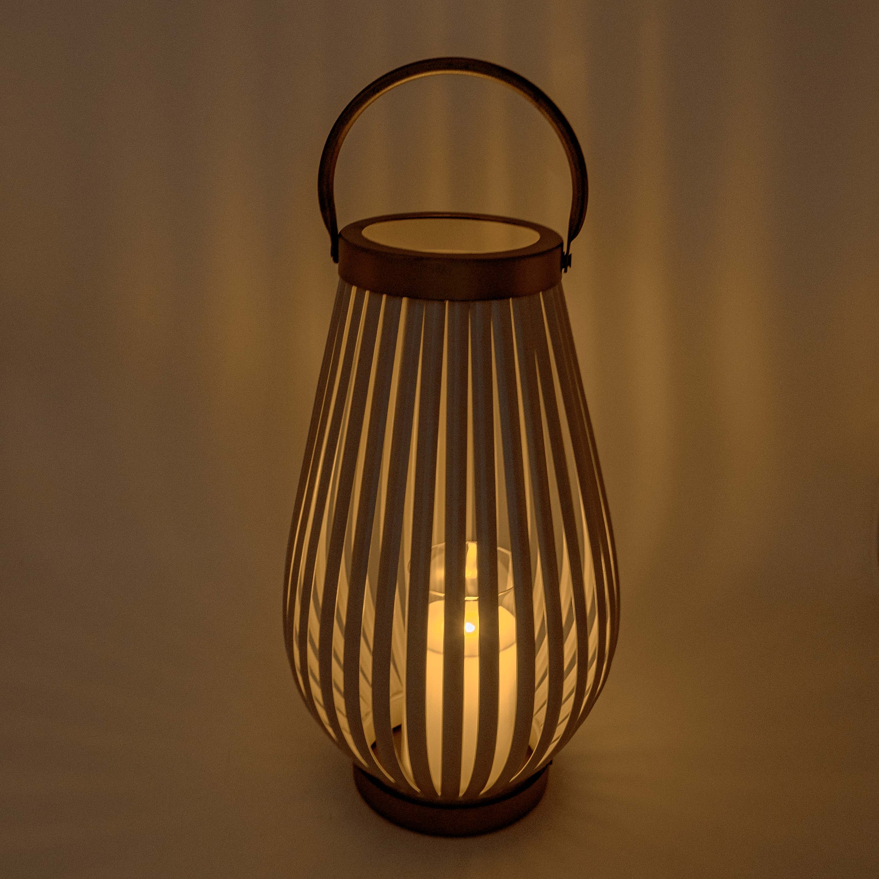 LUMINARA TABLE TOP LANTERN WITH HANDLE