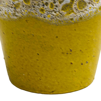 Bubble Yellow Ceramic Pot