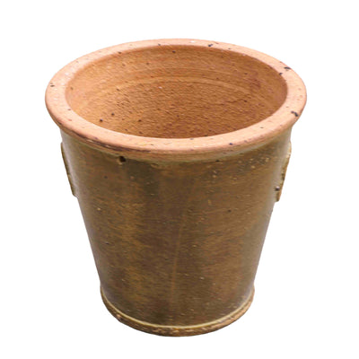 Floral Brown Ceramic Pot