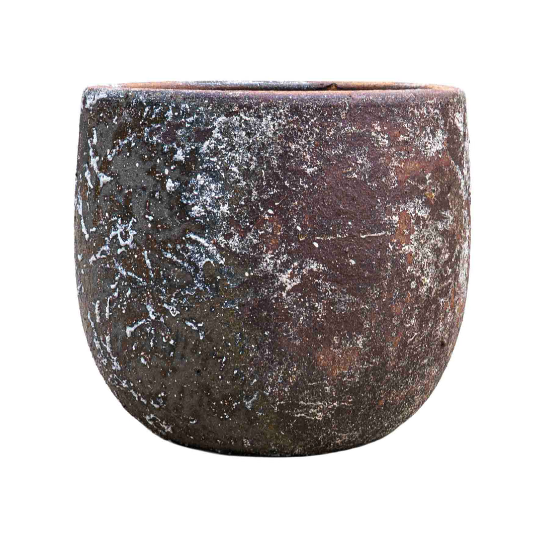 Textura Ceramic Pot Brown
