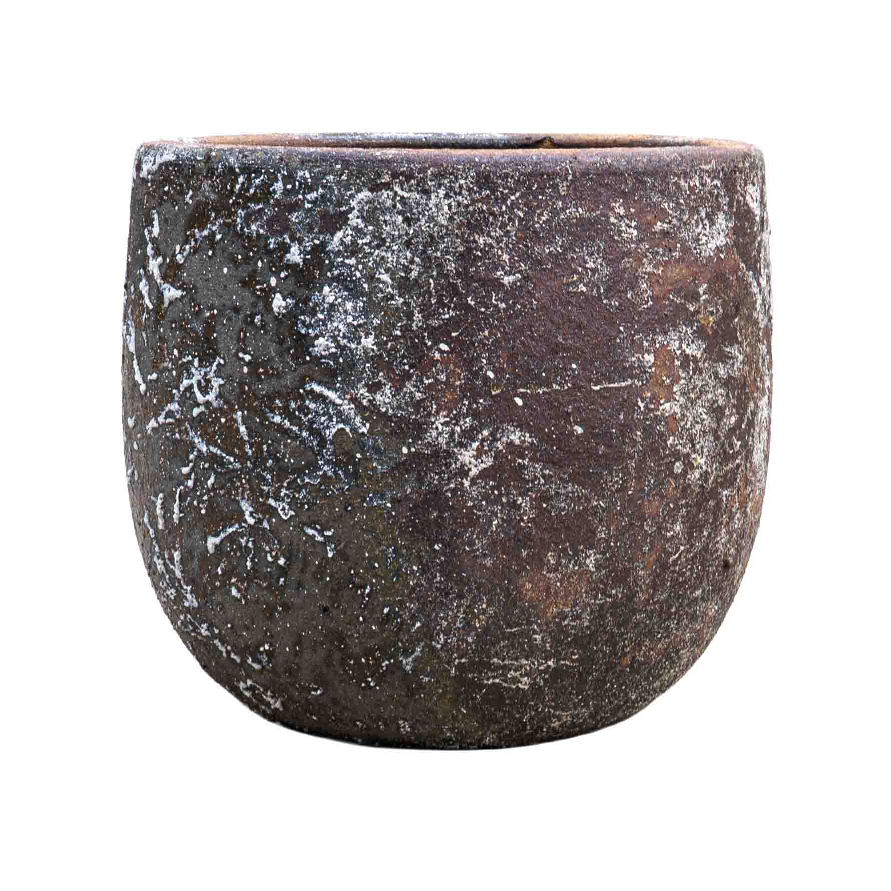 Textura Ceramic Pot Brown