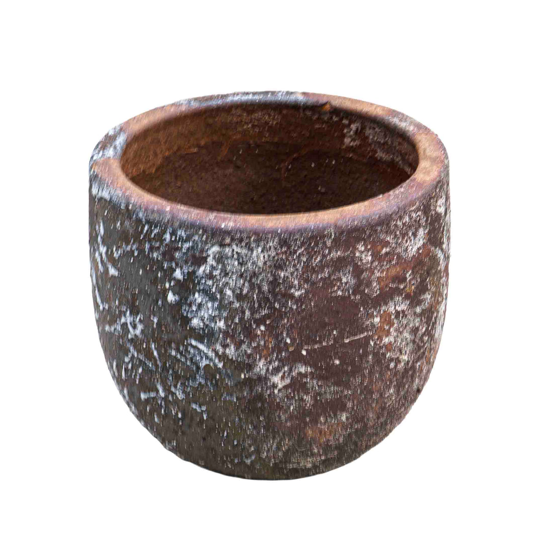 Textura Ceramic Pot Brown
