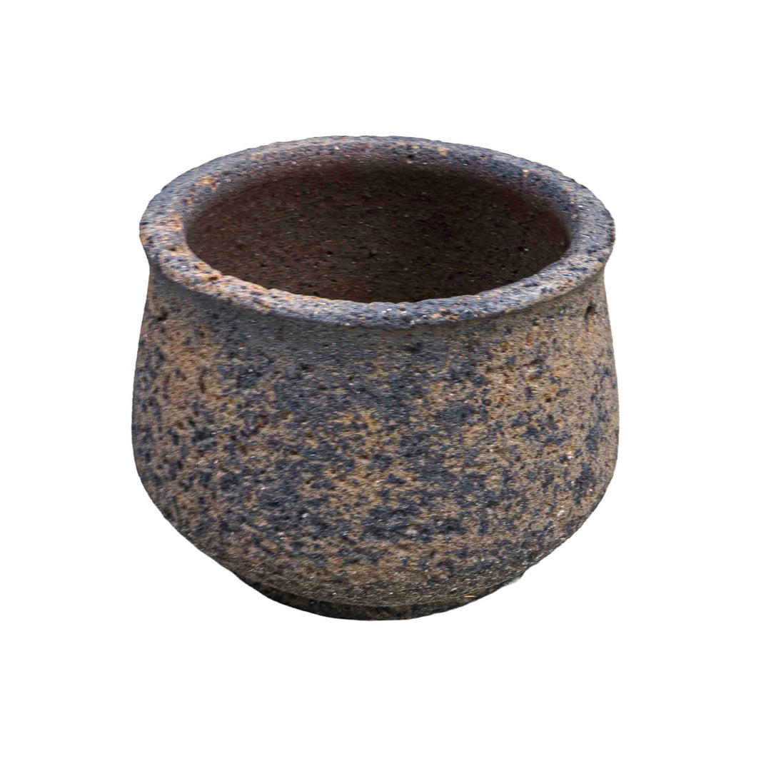 Textura Ceramic Pot Teal Brown