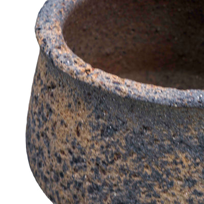 Textura Ceramic Pot Teal Brown