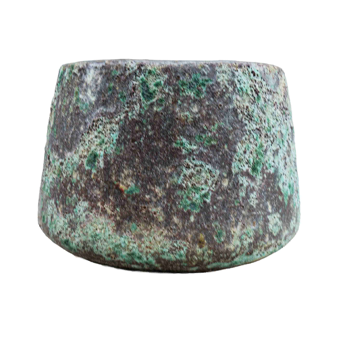 Green Bubbled Ceramic Pot