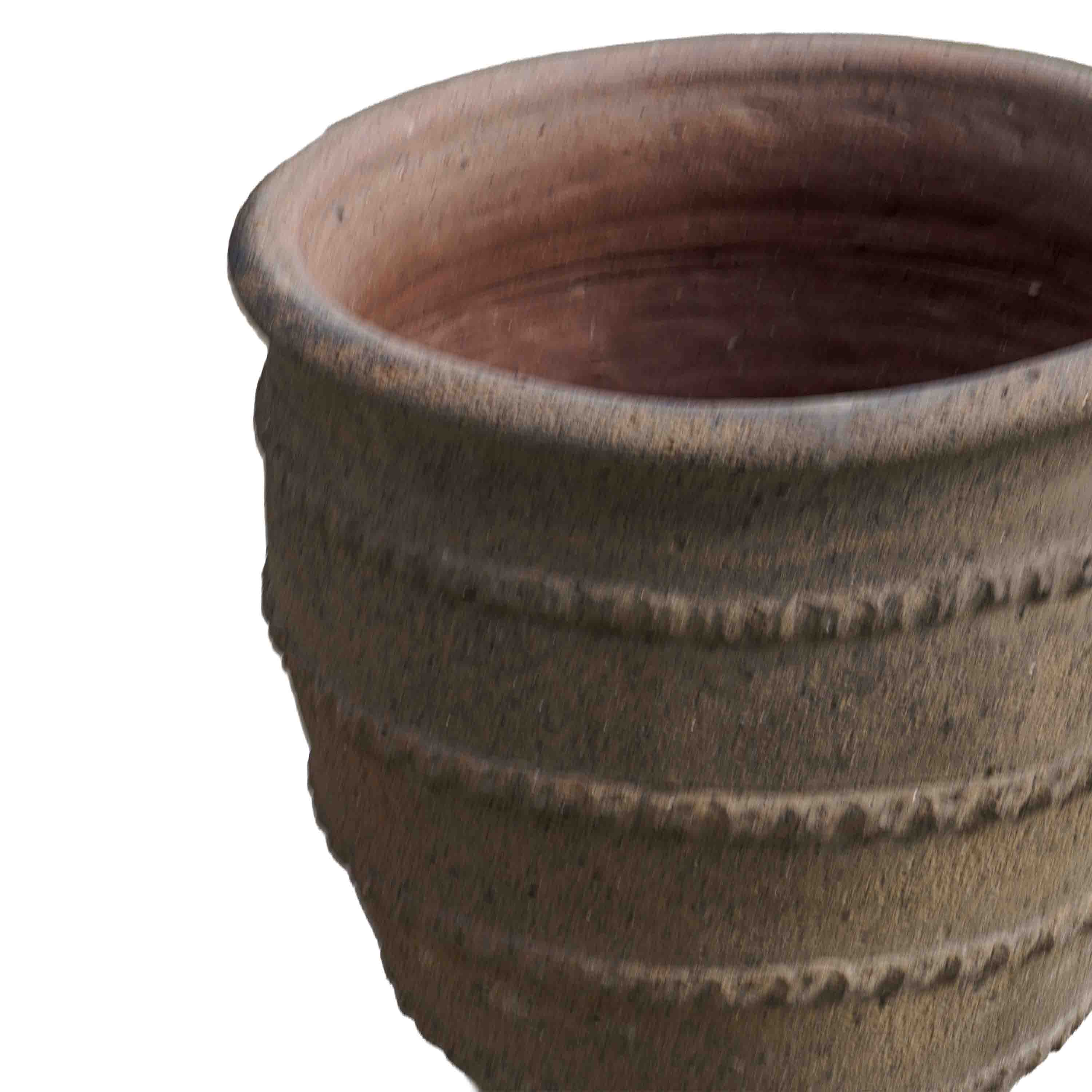 Natural Spiral Ceramic Pot