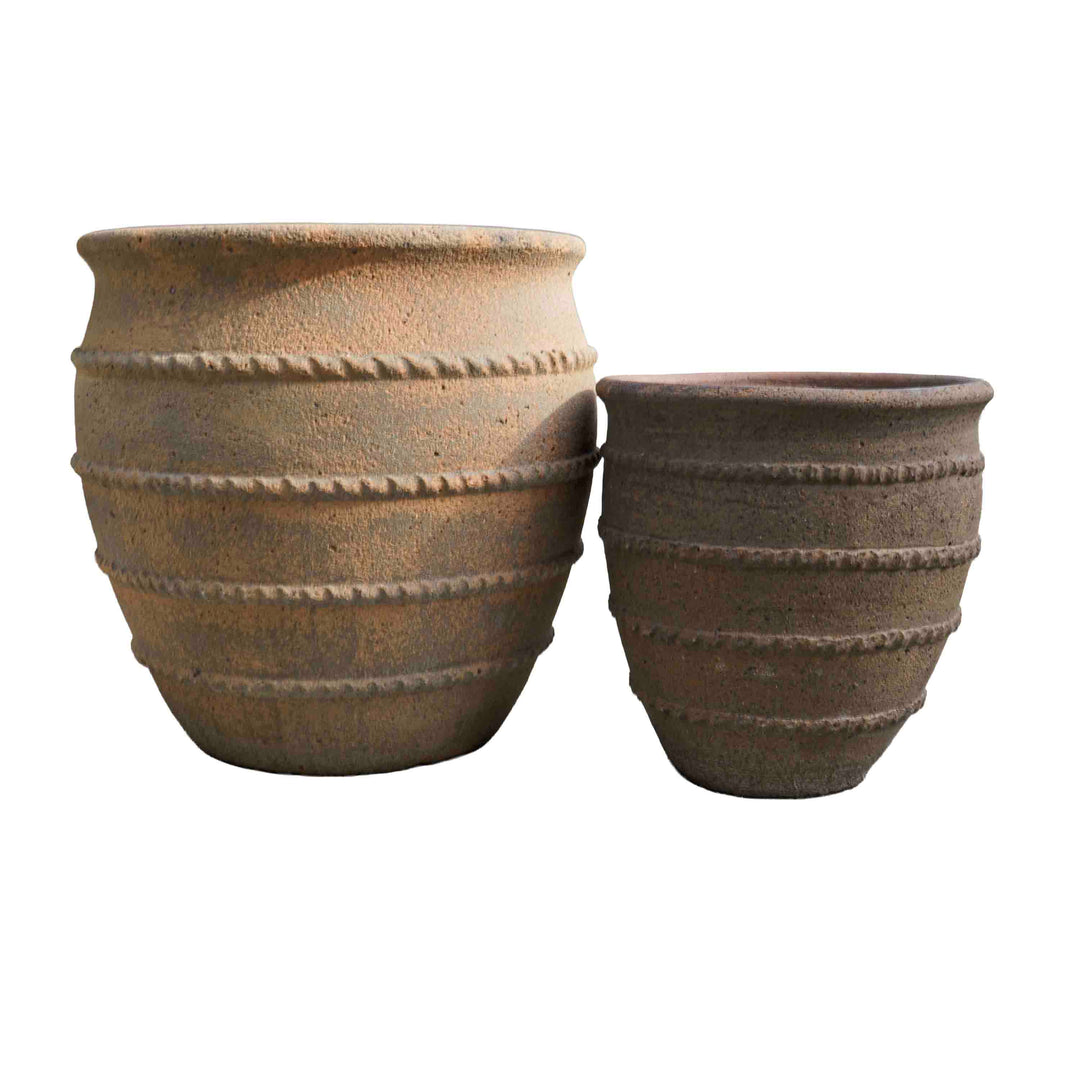 Natural Spiral Ceramic Pot