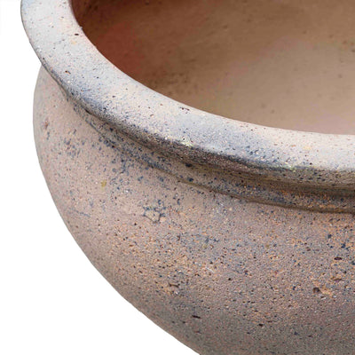 Wide Ceramic Pot Grey