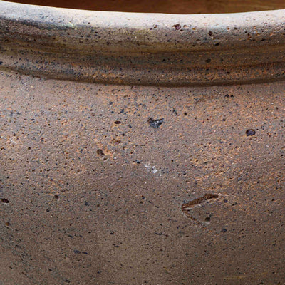 Wide Ceramic Pot Grey