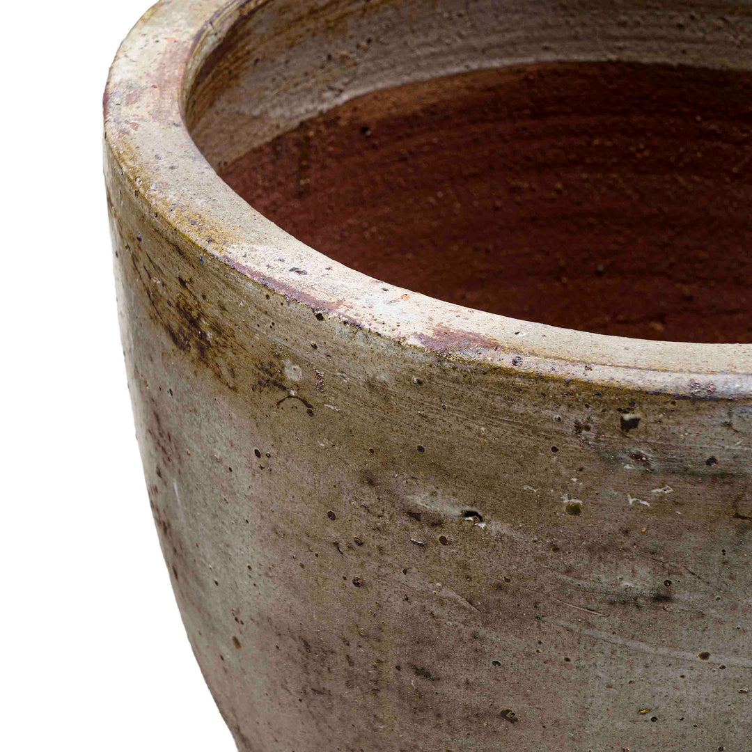 Smokey Grey Ceramic Pot