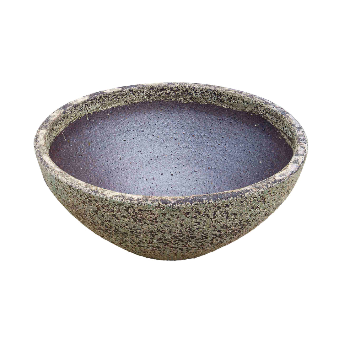 Wide Grey Ceramic Pot