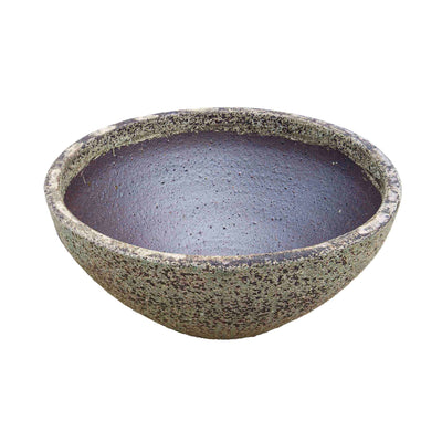 Wide Grey Ceramic Pot
