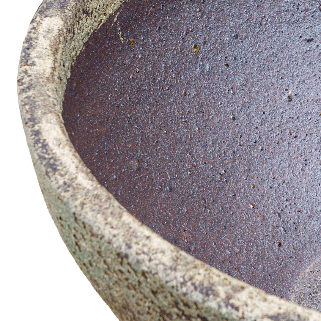 Wide Grey Ceramic Pot