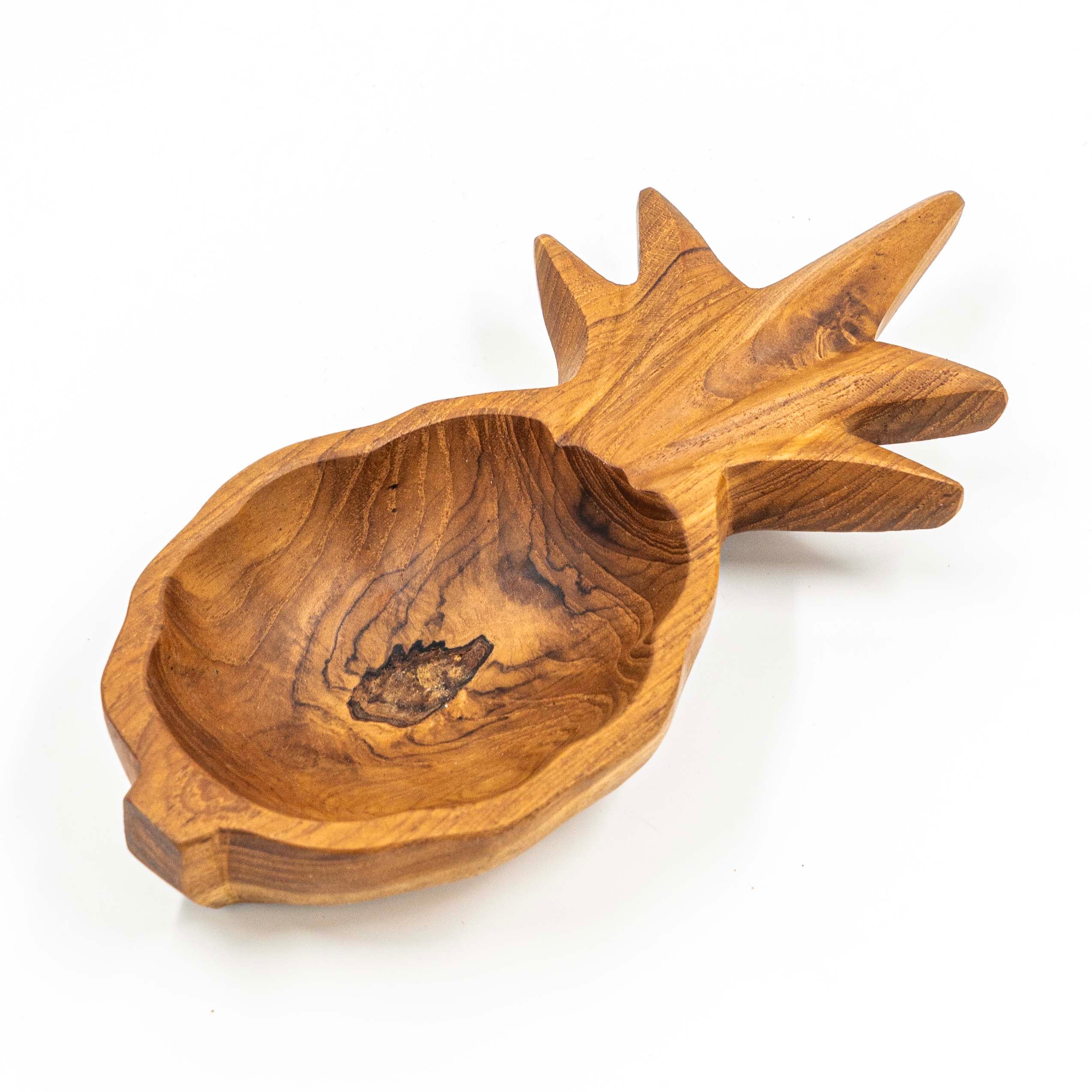 Yarah Teak Wood Pineapple Plate