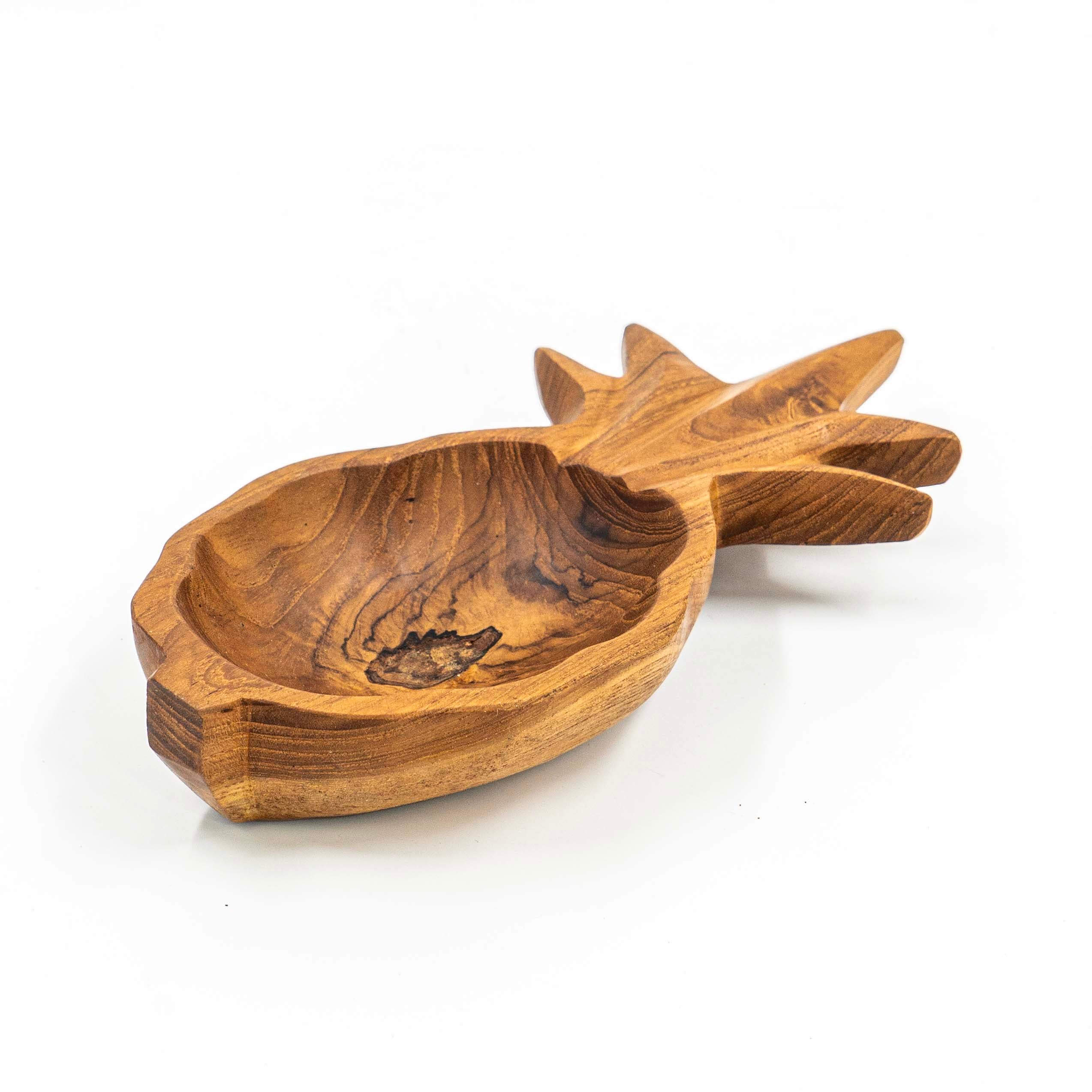 Yarah Teak Wood Pineapple Plate