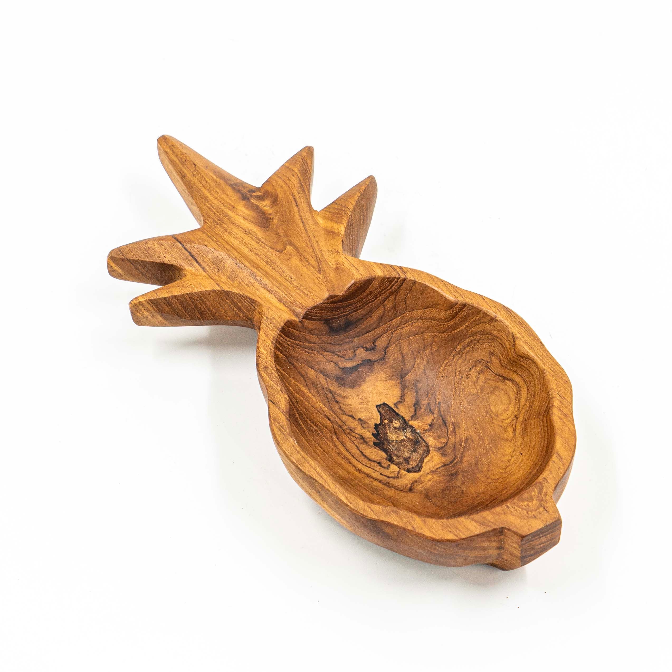 Yarah Teak Wood Pineapple Plate