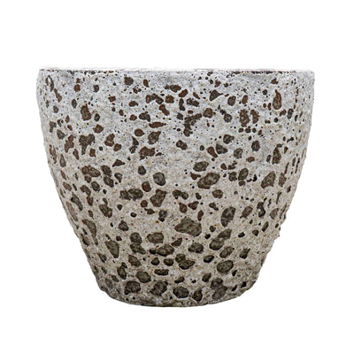 Textured White ceramic Pot